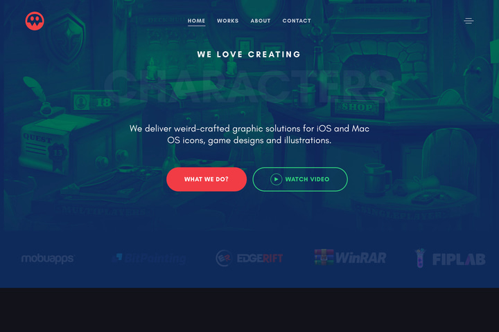 Weirdsgn Studio website preview